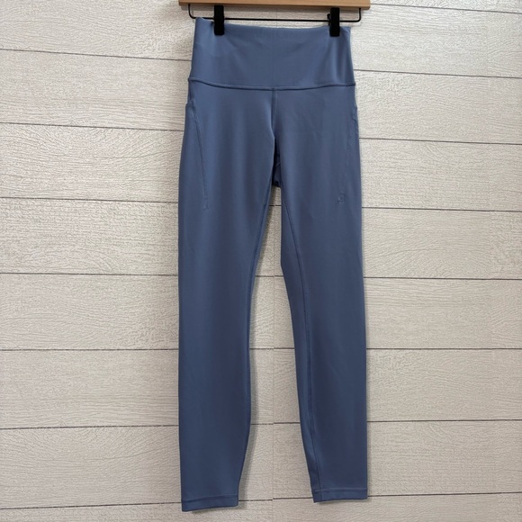 Lululemon Wunder Train High-Rise Tight 25” Water Drop Blue Size 6 Pockets - Picture 6 of 13